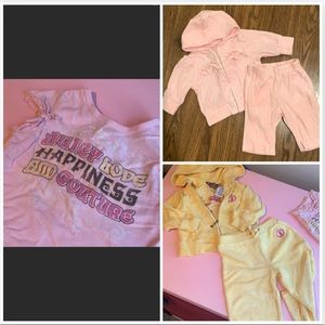 2 velour hoodie & jogger pants set